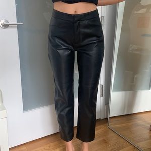 Mango Vegan leather pants